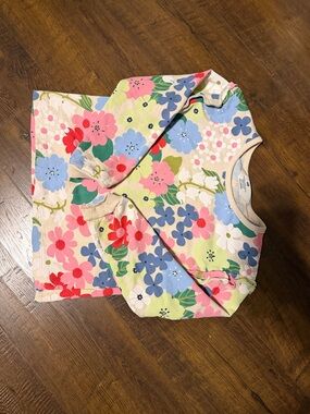 H&M Floral Sweatshirt in Pink, Blue & Green